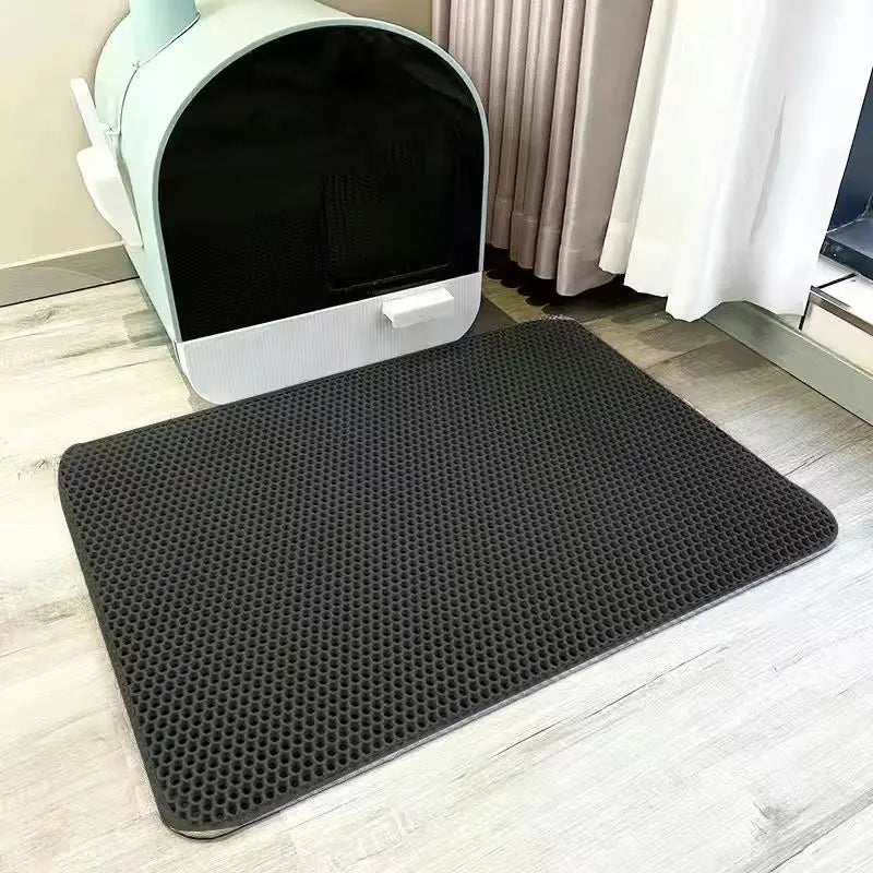Extra große, doppellagige Katzenstreu-Matte – auslaufsicher, langlebig und leicht zu reinigen, ideal für Katzentoiletten