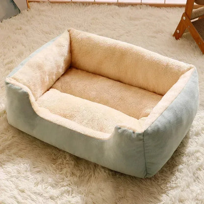 Winter Katzenbett & Hundematte – Weiches Schlafkissen für Katzen, Welpen & kleine Hunde