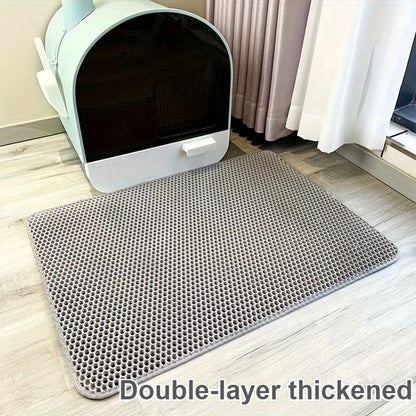 Extra große, doppellagige Katzenstreu-Matte – auslaufsicher, langlebig und leicht zu reinigen, ideal für Katzentoiletten