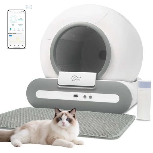 DOEL 65L Selbstreinigende Katzentoilette mit App Steuerung